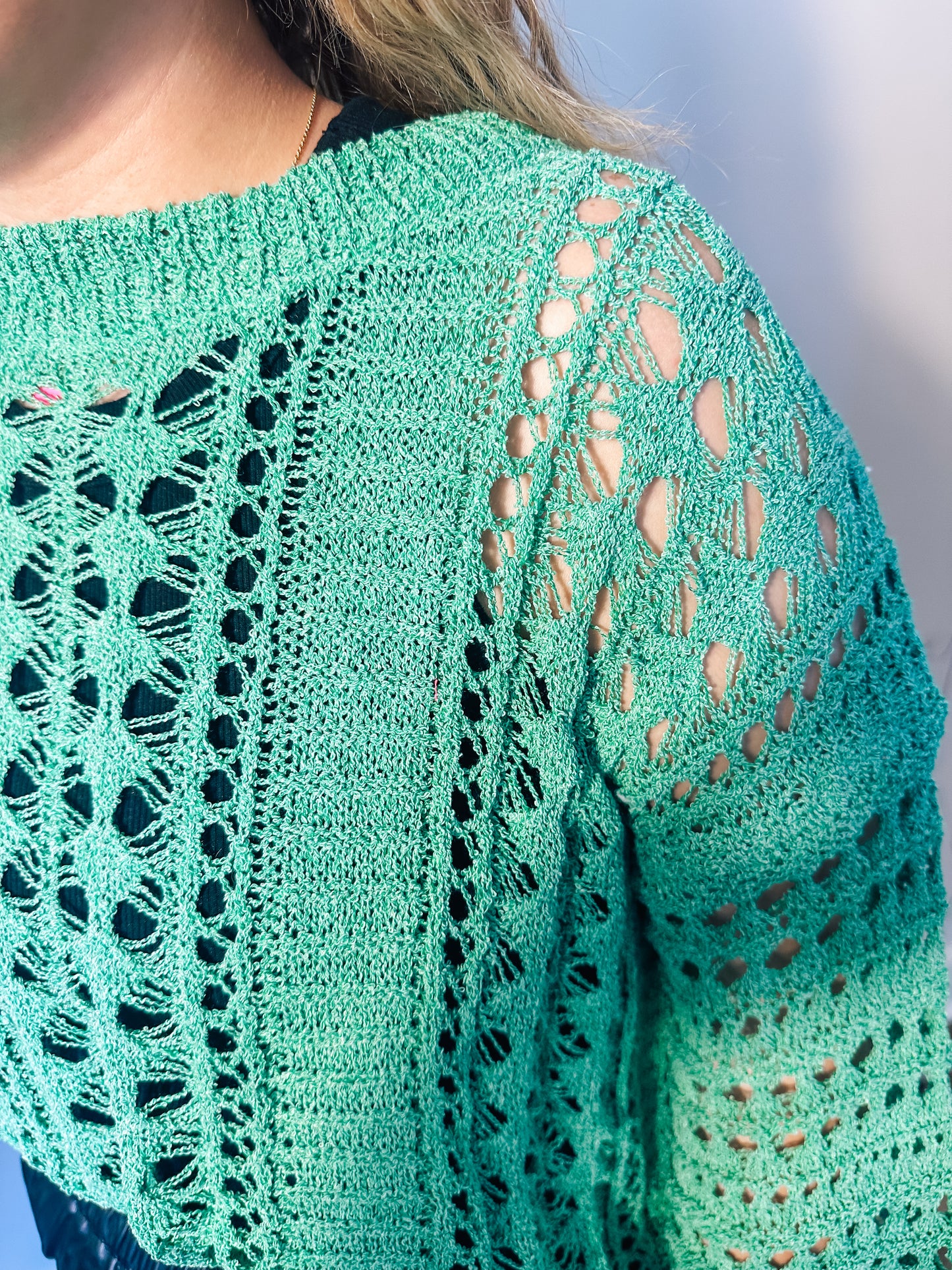 Crochet Knit Top