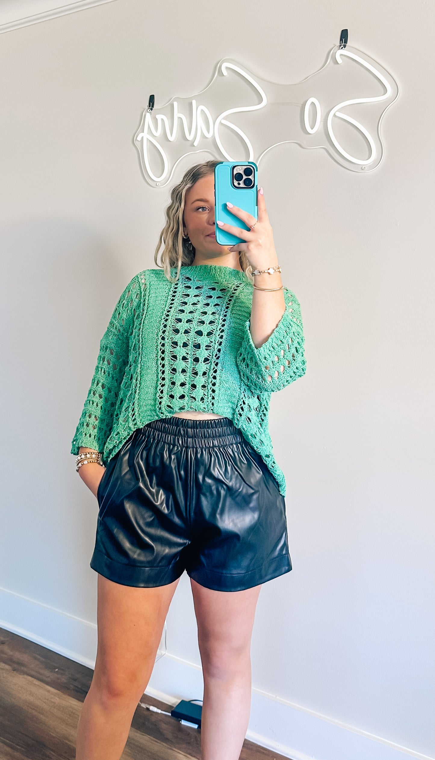 Crochet Knit Top