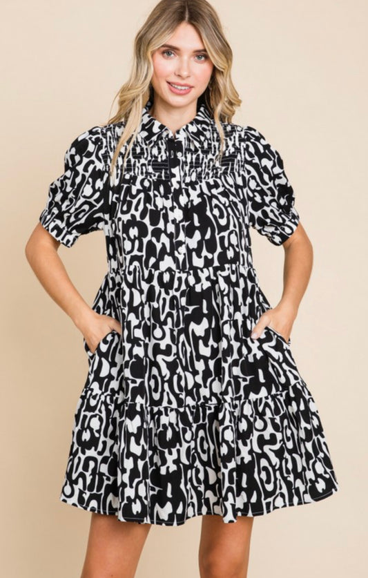 Bold & Wild Smock Dress