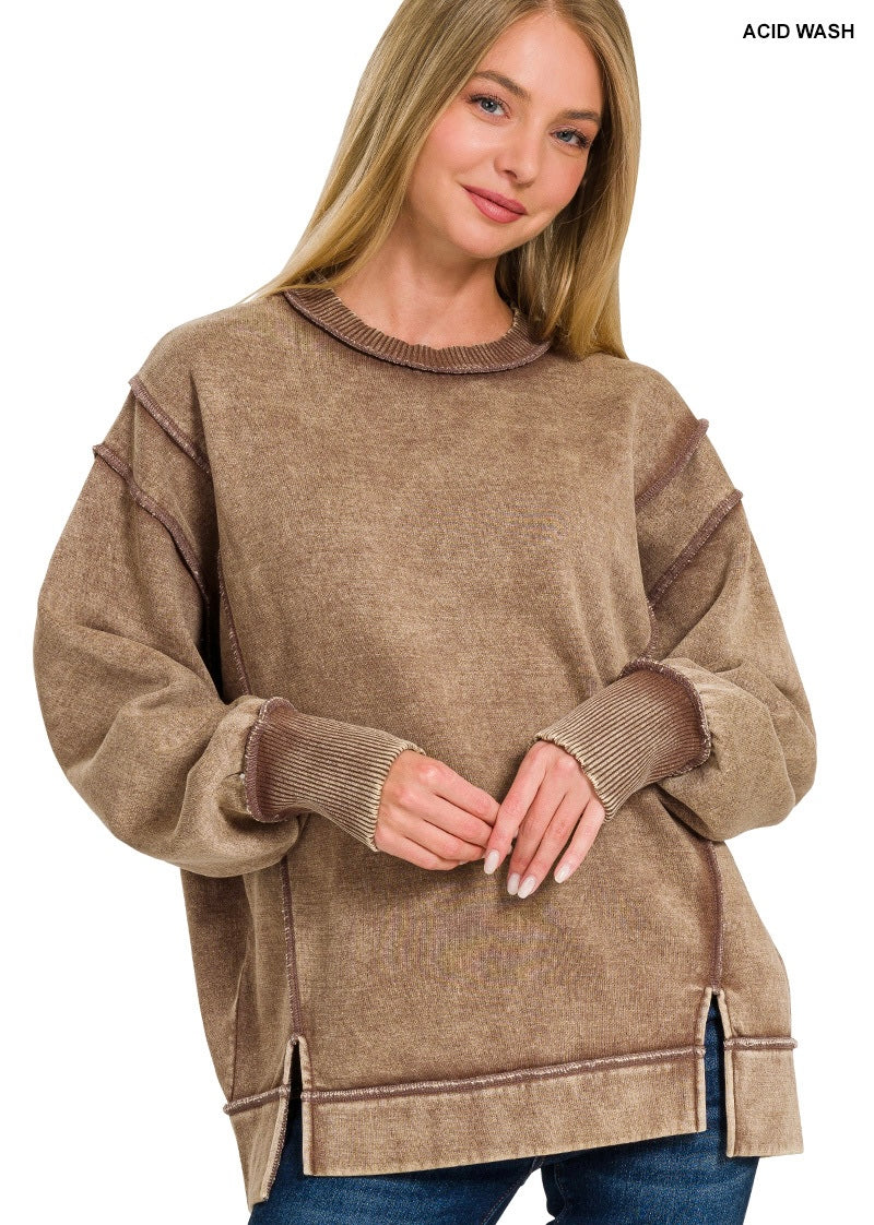 Acid Wash Sweatshirt