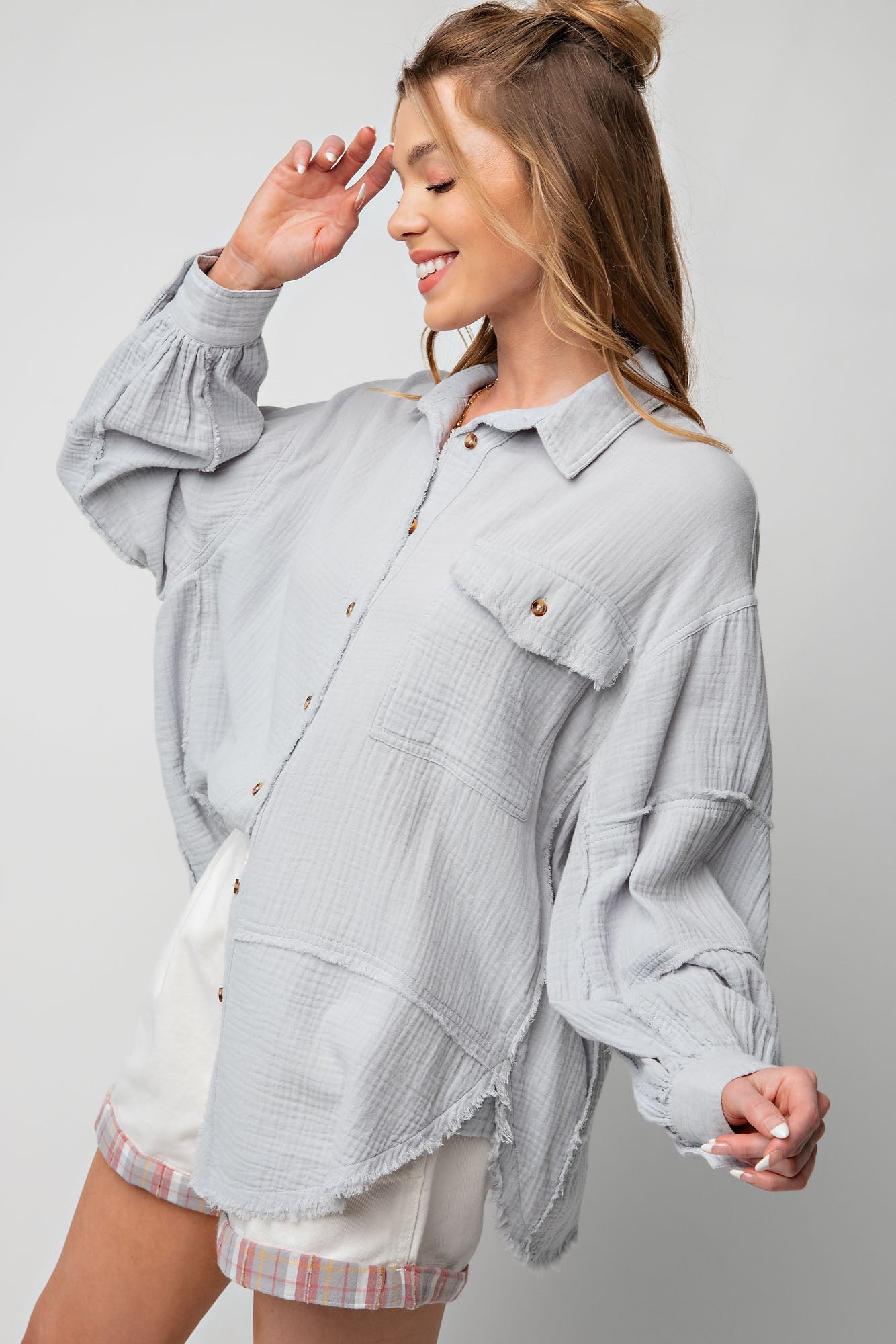 Cozy Button Up
