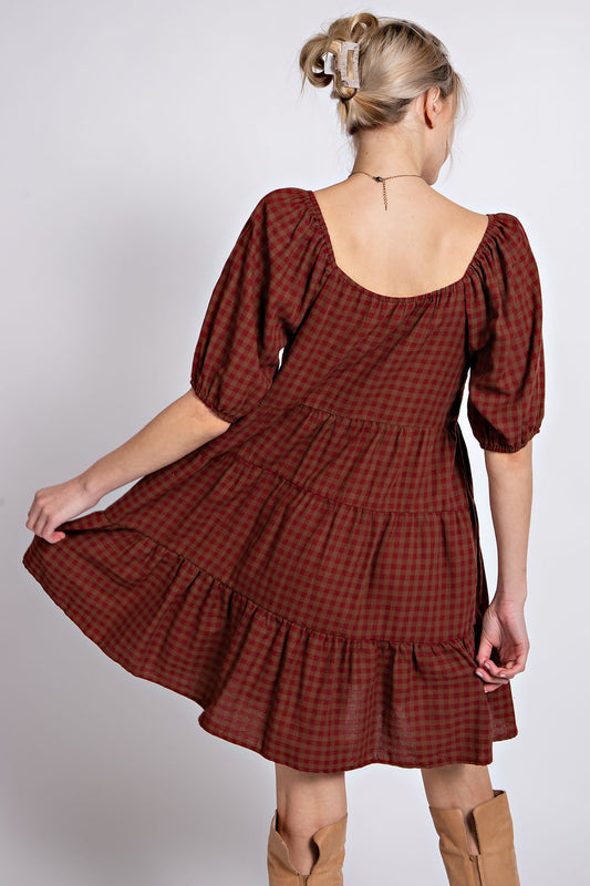 Harvest Gingham Dress