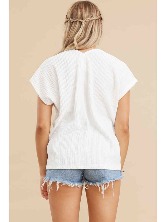 V-Neck Dolman Sleeve Top