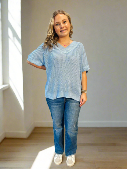 Dolman Sleeve Sweater Top - 2 colors