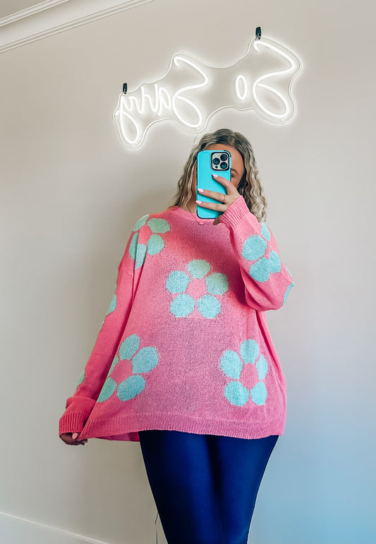 Flower Knit Top