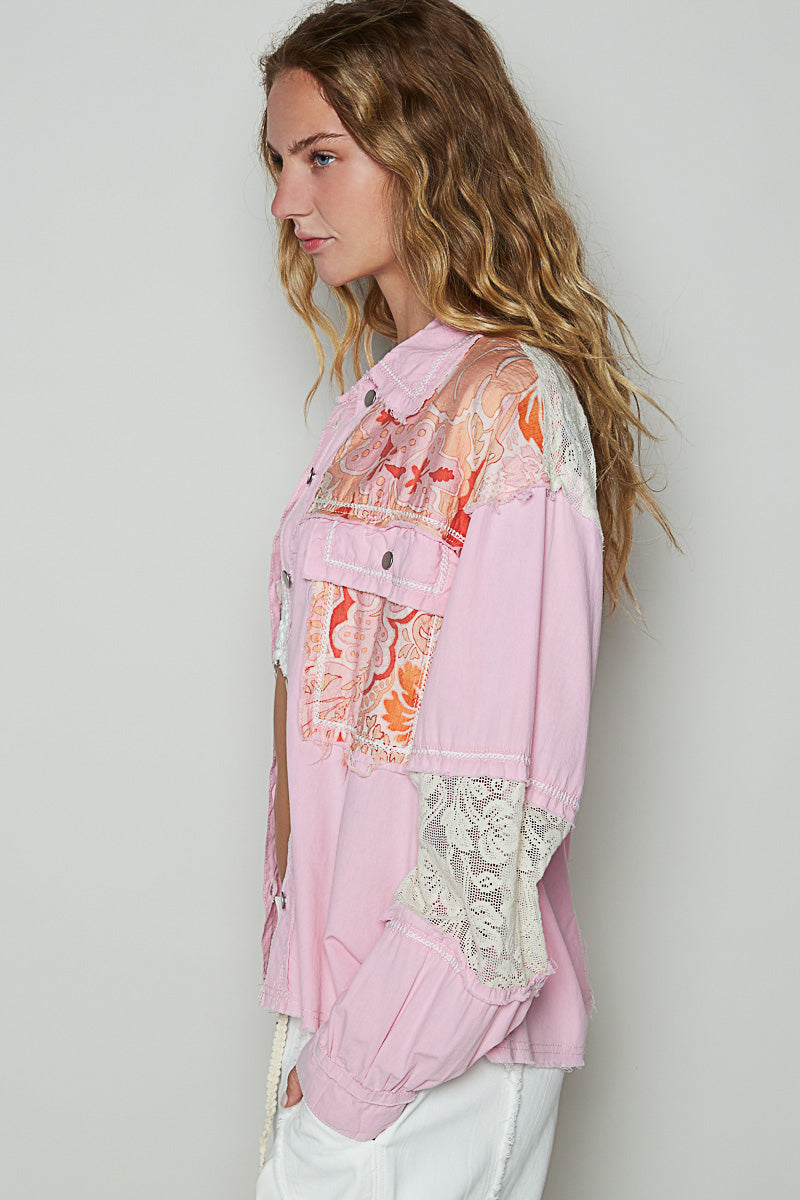 Boho Patch Shacket