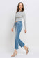 Comfort Stretch - Mid Rise Frayed Hem Bootcut Jeans