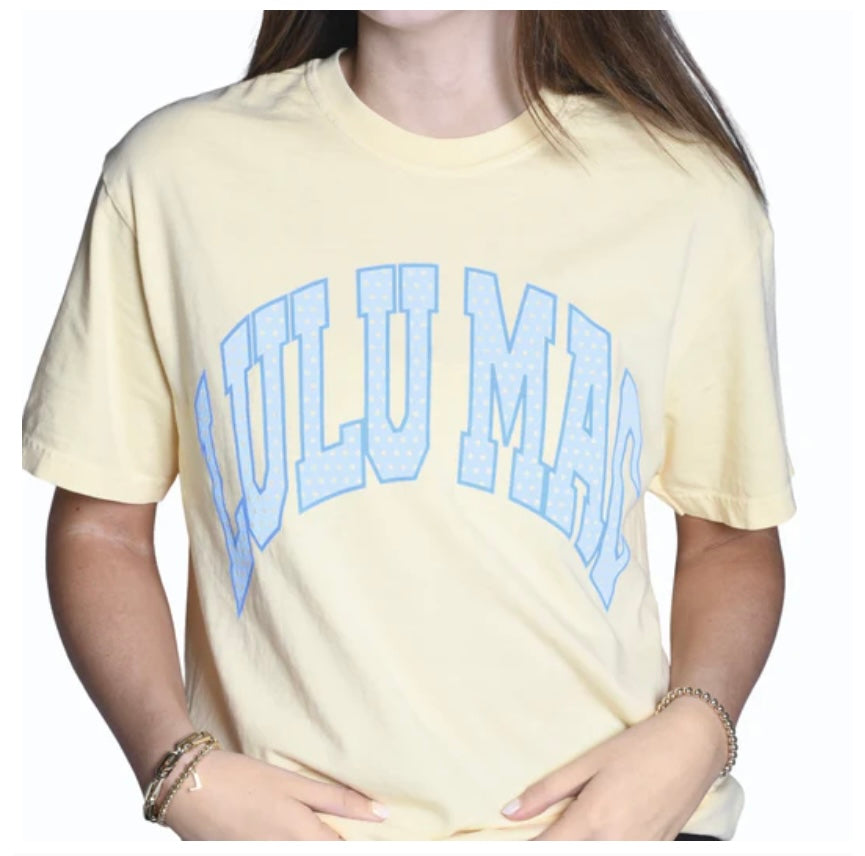 Lulu Mac Yellow Polka Dot Tee