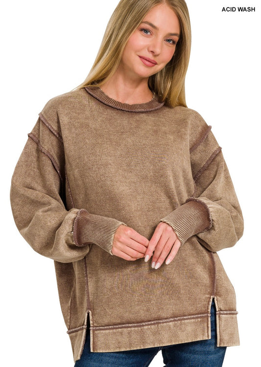 Acid Wash Sweatshirt