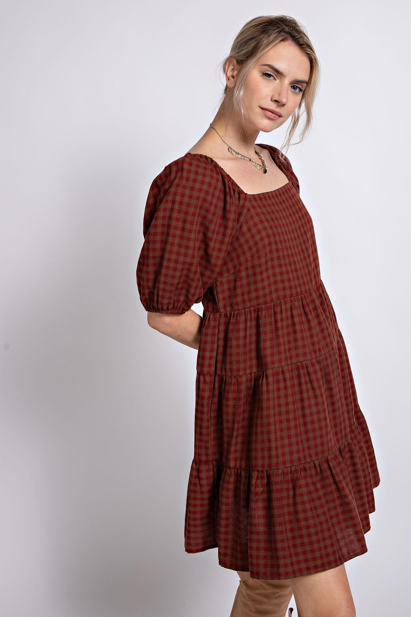 Harvest Gingham Dress