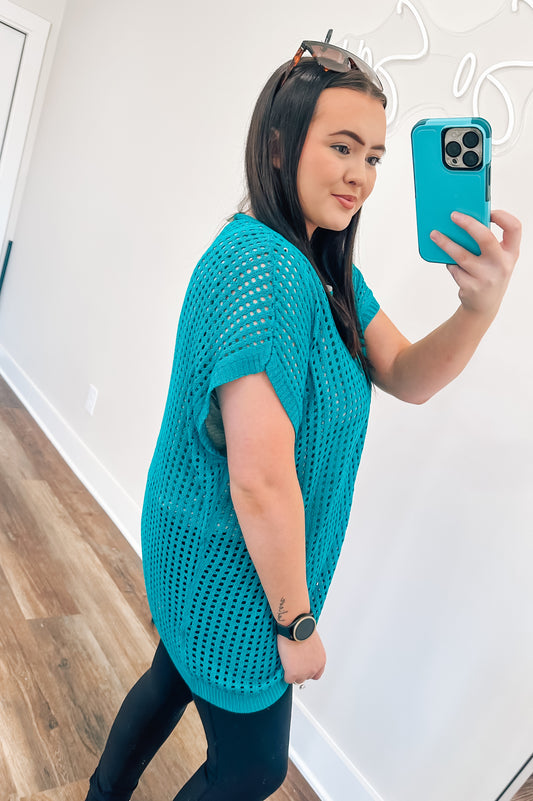 Open Knit Top