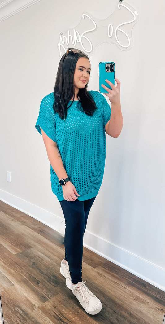 Open Knit Top