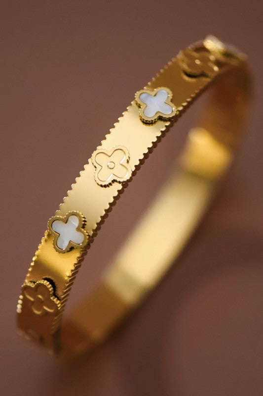 Golden Clover Luxe Bangle