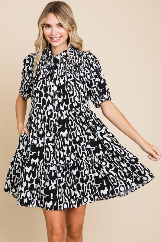 Bold & Wild Smock Dress