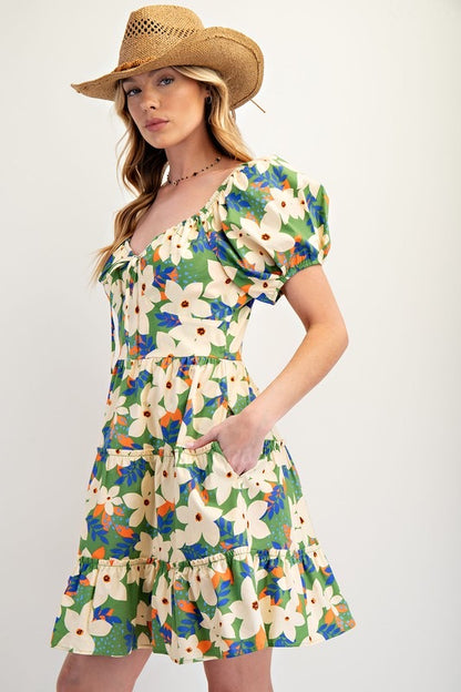 Summer Bloom Babydoll Dress - 2 colors