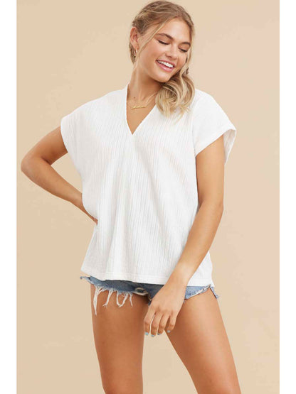 V-Neck Dolman Sleeve Top