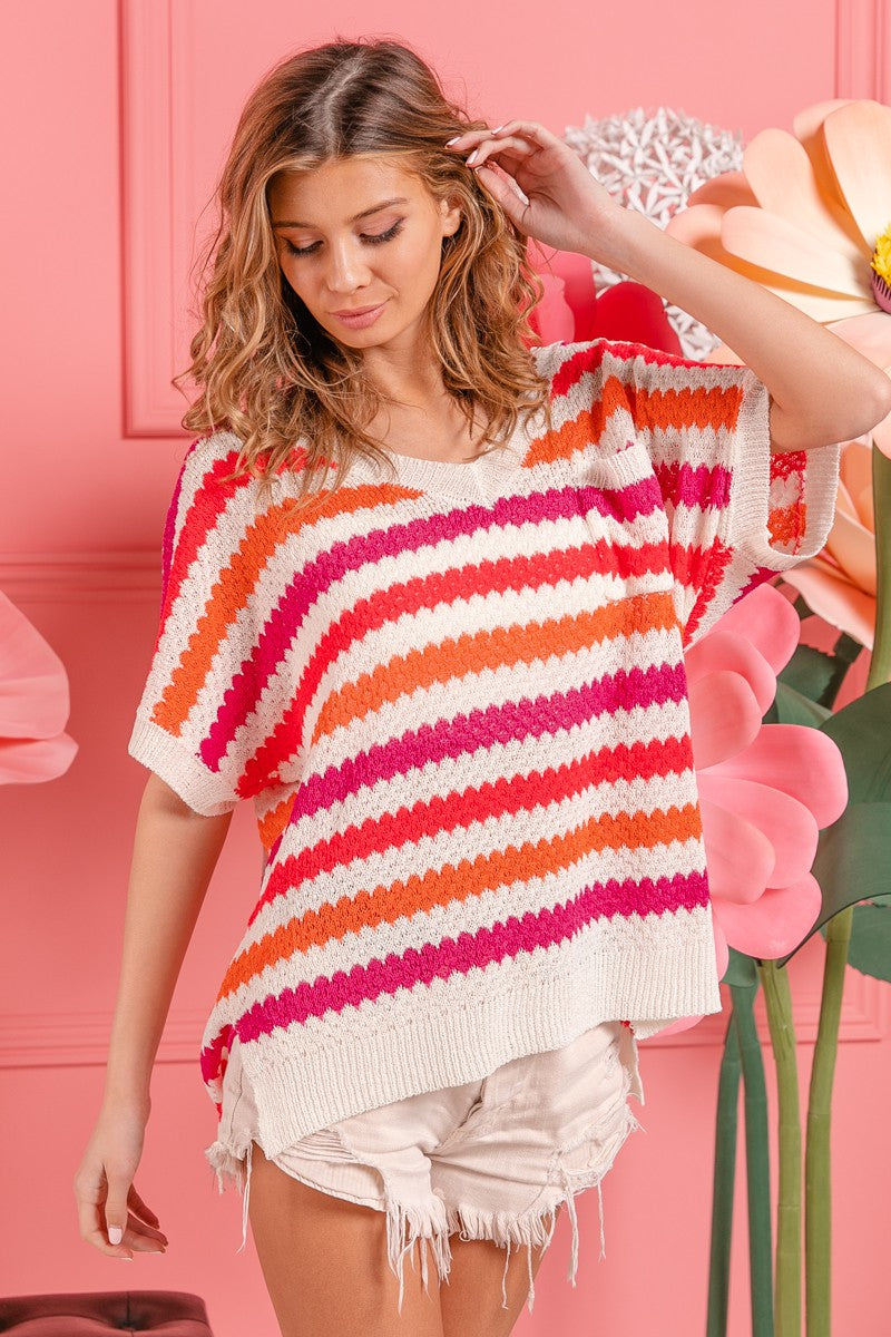 Color Pop Knit Top