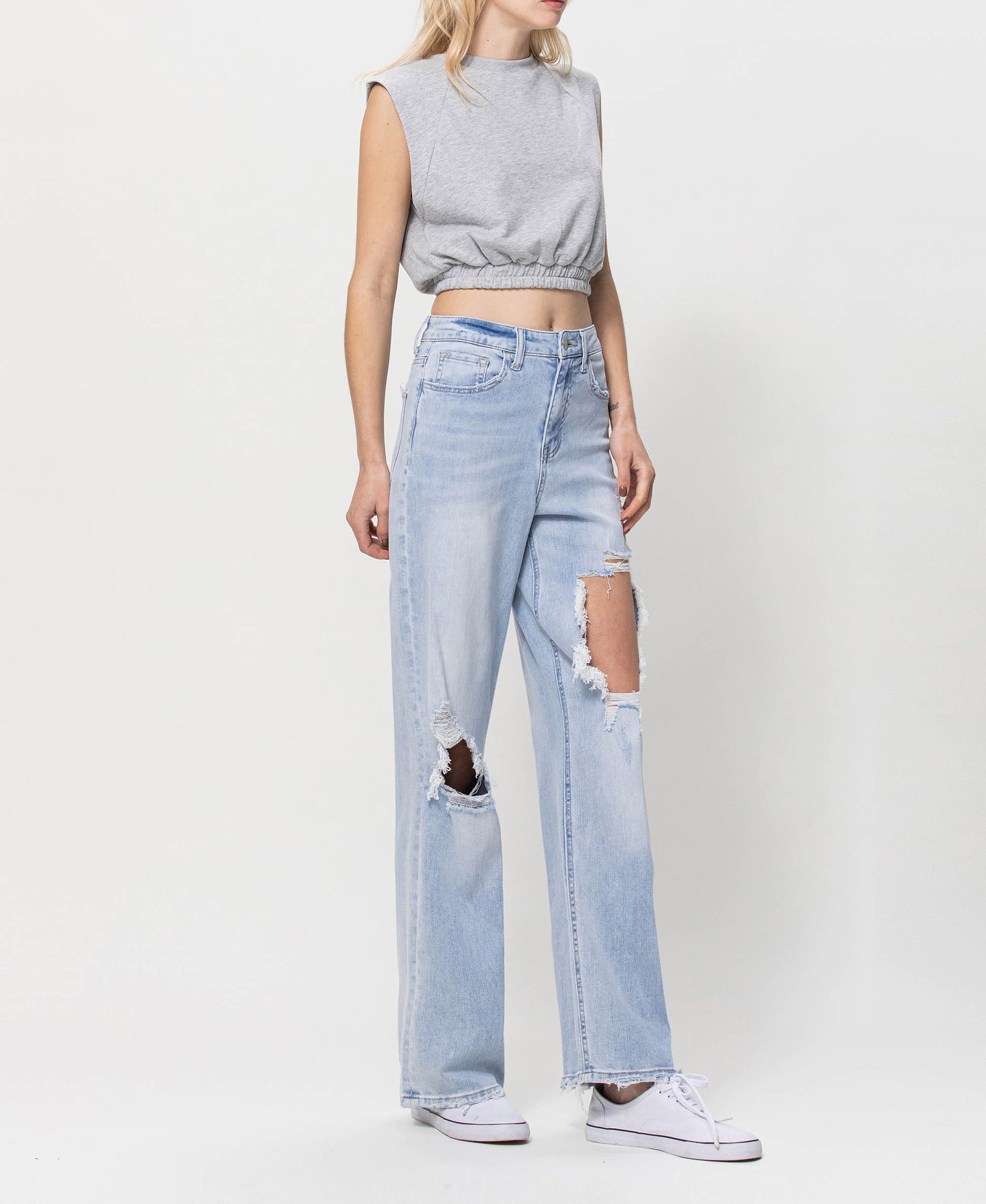 90's Vintage Super High Rise Loose Jeans