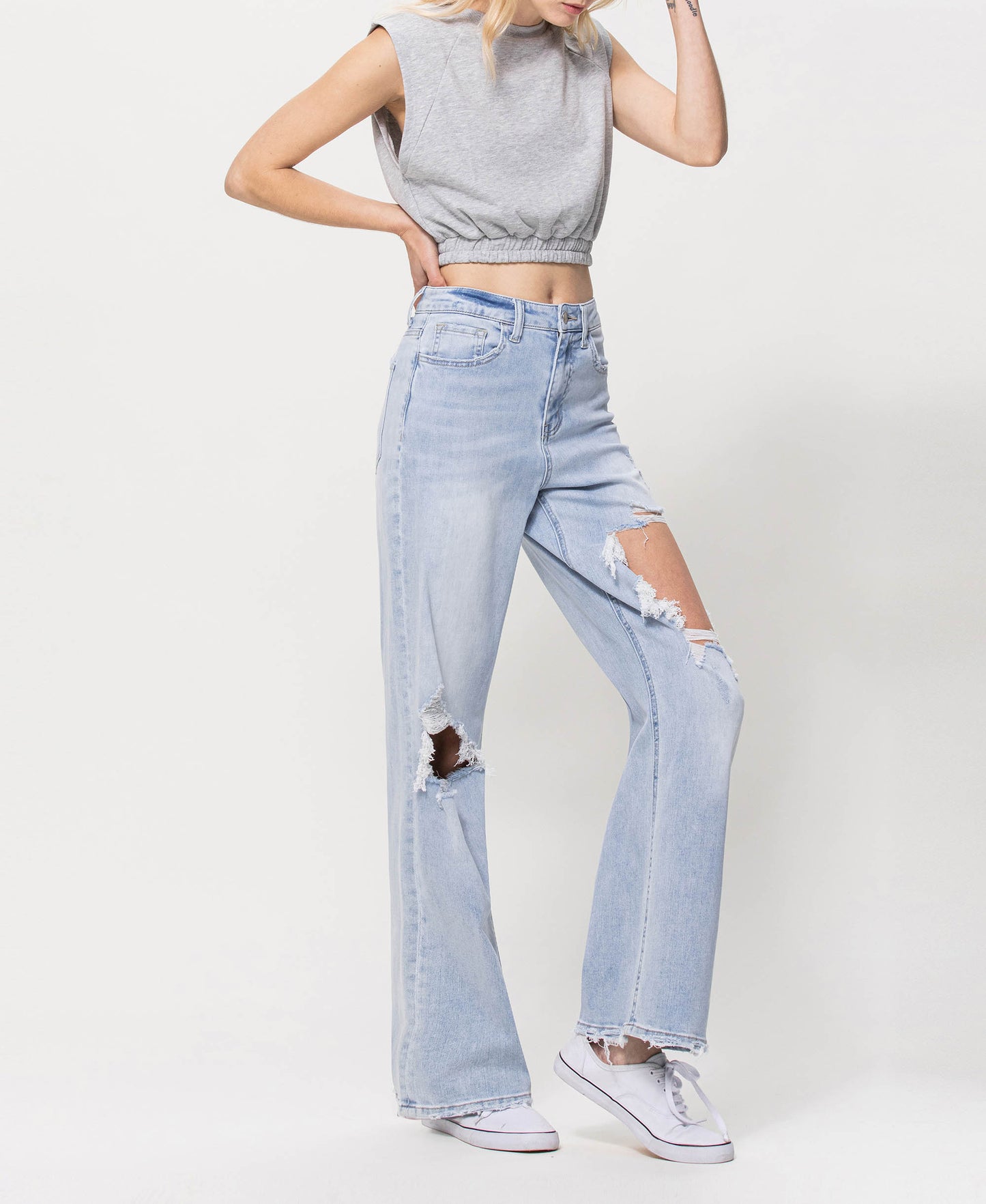 90's Vintage Super High Rise Loose Jeans