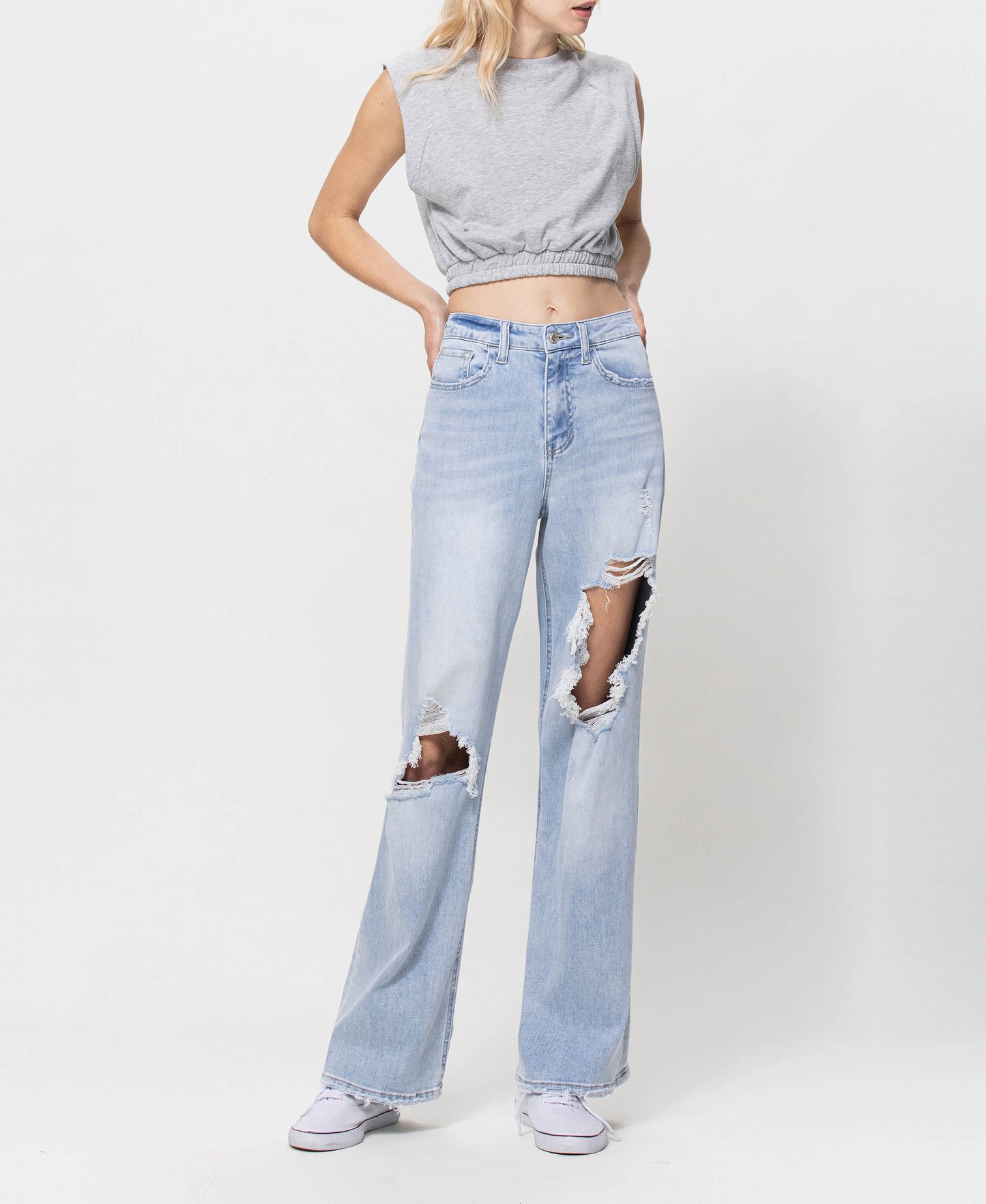 90's Vintage Super High Rise Loose Jeans