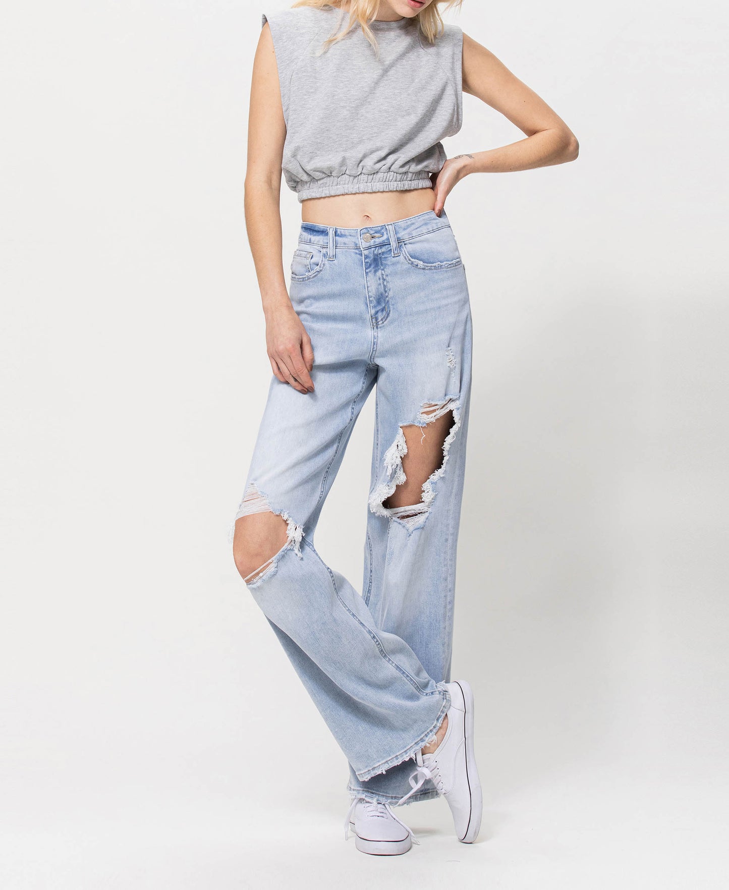 90's Vintage Super High Rise Loose Jeans