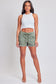 Frayed Hem Pull On Shorts (2 Colors)